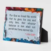 John 3:16 fotoplaat (Zijkant)