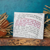 John 3:16 fotoplaat (Zijkant)