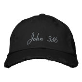 John 3:16  geborduurd Baseball Pet (Voorkant)