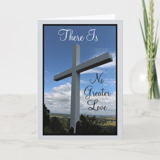 John 3:16 Geen Kaart met meer liefde voor Pasen (Voorkant)