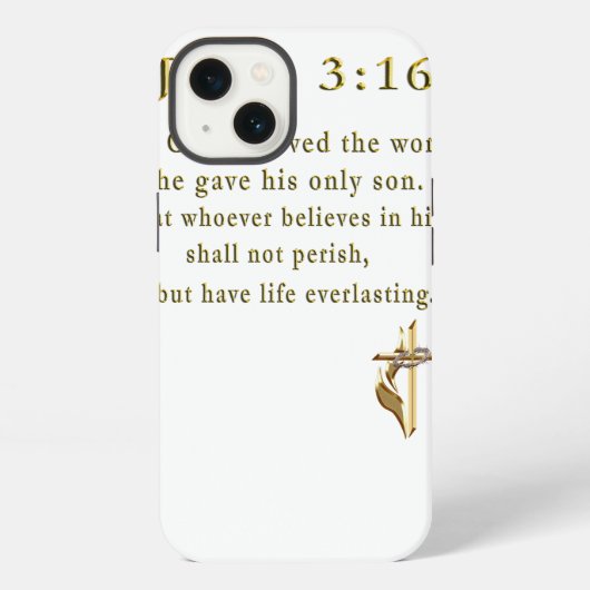 John 3:16 geschenken iPhone hoesje (Achterkant)