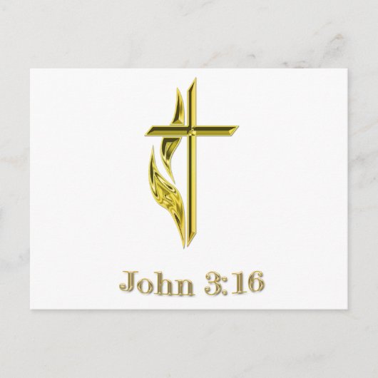 John 3:16 giften briefkaart (Voorkant)