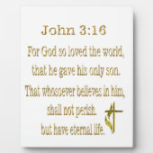 John 3:16 Gifts Fotoplaat (Voorkant)