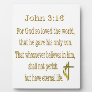 John 3:16 Gifts Fotoplaat