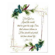 John 3:16 God hield van de Eerste Kerstdag van de