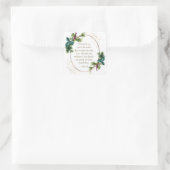 John 3:16 God hield van de Eerste Kerstdag van de Vierkante Sticker (Tas)