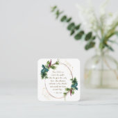 John 3:16 God hield van de Eerste Kerstdag van de Vierkante Visitekaartje (Staand voorkant)