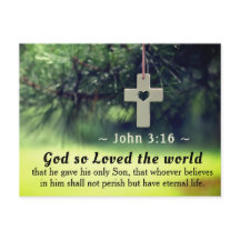 John 3:16 God hield zo van de wereld die hij zijn