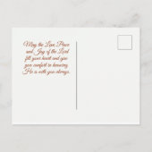 John 3:16 God hield zo van de wereld, Manuscript Briefkaart (Achterkant)