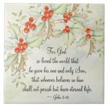 John 3:16 God so Loved the World, Christmas