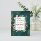 John.3:16 God was zo dol op de wereld, Kerstmis Briefkaart (Staand voorkant)