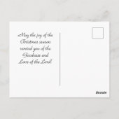 John.3:16 God was zo dol op de wereld, Kerstmis Briefkaart (Achterkant)