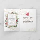 John.3:16 God was zo dol op de wereld, Kerstmis Kaart (Binnen)