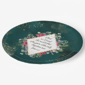 John.3:16 God was zo dol op de wereld, Kerstmis Papieren Bordje (Gekanteld)