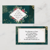 John.3:16 God was zo dol op de wereld, Kerstmis Visitekaartje (Voorkant / Achterkant)