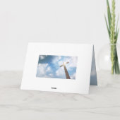 John 3:16 God was zo dol op het Wooden Kruis Kaart (Achterkant)