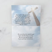 John 3:16 God was zo dol op het Wooden Kruis Kaart (Binnen)