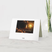 John 3:16 God zo geliefd bij de wereld, kerstkaars Feestdagen Kaart (Achterkant)