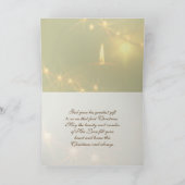 John 3:16 God zo geliefd bij de wereld, kerstkaars Feestdagen Kaart (Binnen)