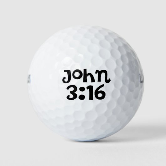 John 3:16 golfballen (Voorkant)