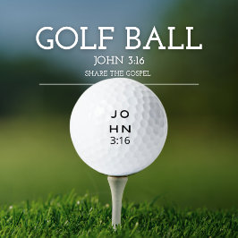 John 3:16 Gospel Golf Balls Golfballen
