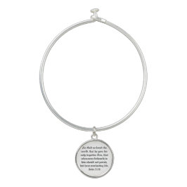 John 3:16 Gospel SALVATION Bangle Armbandje