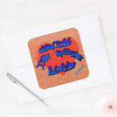 John 3:16 Graffiti Vierkante Sticker (Envelop)