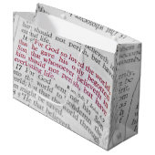 John 3:16 groot cadeauzakje (Voorkant Gekanteld)