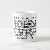 John 3:16 grote koffiekop (Voorkant)