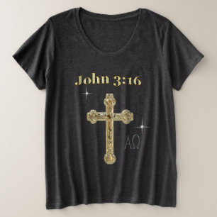 John 3:16 grote maat t-shirt
