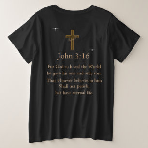 John 3:16 grote maat t-shirt