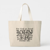 John 3:16 grote tote bag (Achterkant)