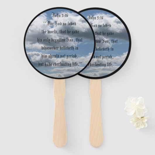 JOHN 3:16 HANDWAAIER (Voorkant en achterkant)