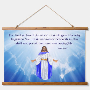 John 3:16 hangend wandkleed