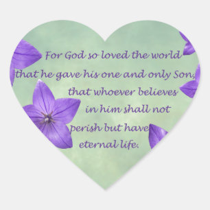 John 3:16 hart sticker
