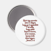 John 3:16 Hongaars Magneet (Voorkant / Achterkant)