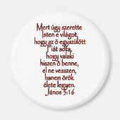 John 3:16 Hongaars Magneet (Voorkant)