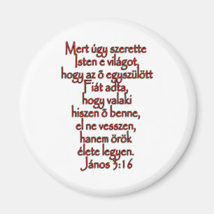 John 3:16 Hongaars Magneet
