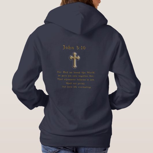 John 3:16 hoodie (Achterkant)