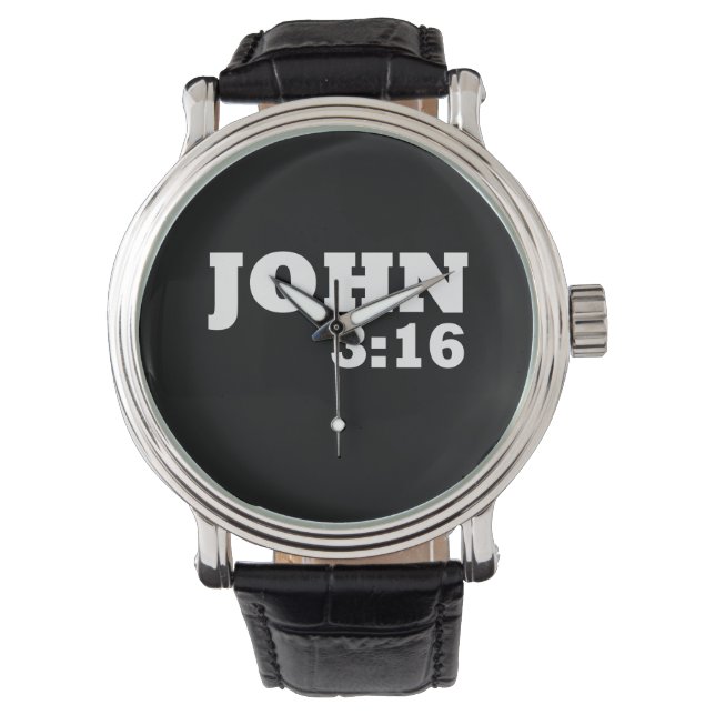 John 3:16 horloge (Voorkant)