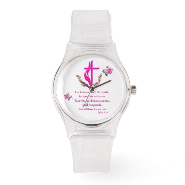 John 3:16 horloge (Voorkant)