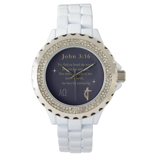 John 3:16 horloge (Voorkant)