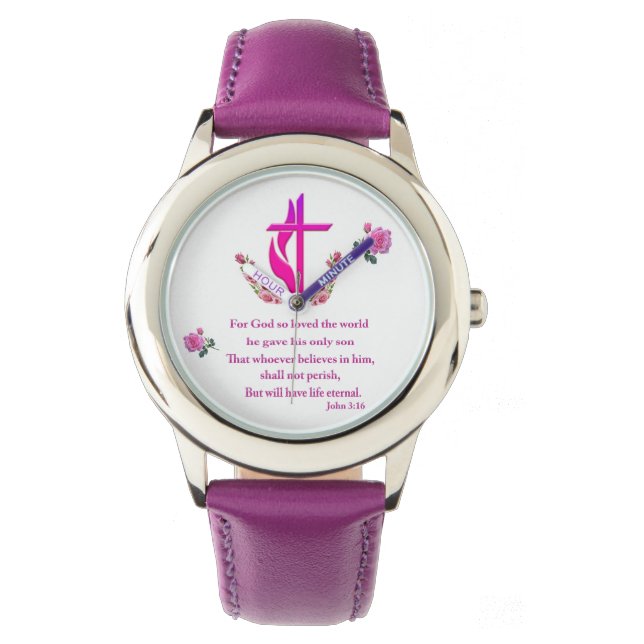 John 3:16 horloge (Voorkant)