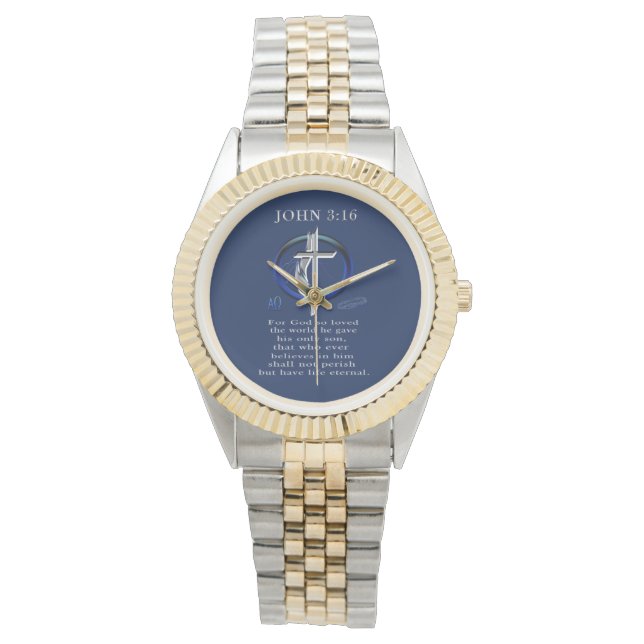 John 3:16 horloges (Voorkant)