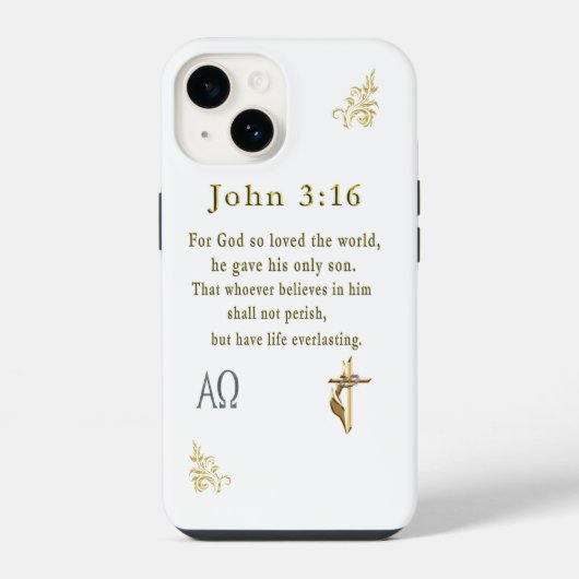 John 3:16 iPhone hoesje (Achterkant)