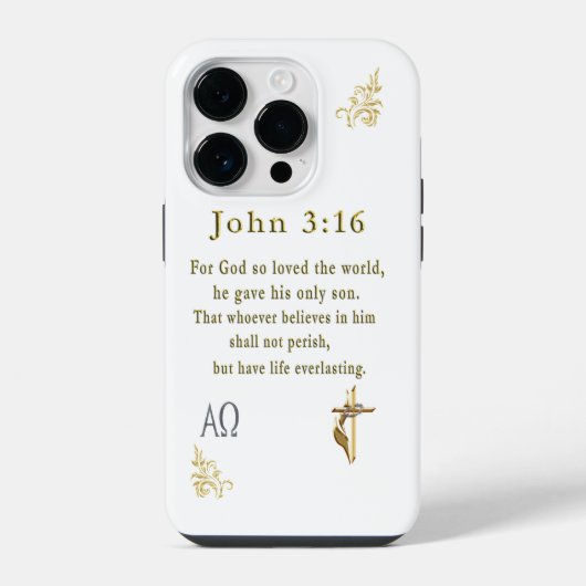 John 3:16 iPhone hoesje (Achterkant)
