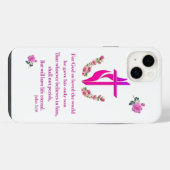 John 3:16 iPhone hoesje (Achterkant horizontaal)