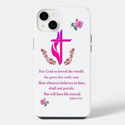 John 3:16 iPhone hoesje (Achterkant)