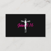 John 3 16 Jesus Cross Visitekaartje (Voorkant)