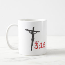 John 3:16 Jesus Crucifix Bijbel Verse Coffee Mok